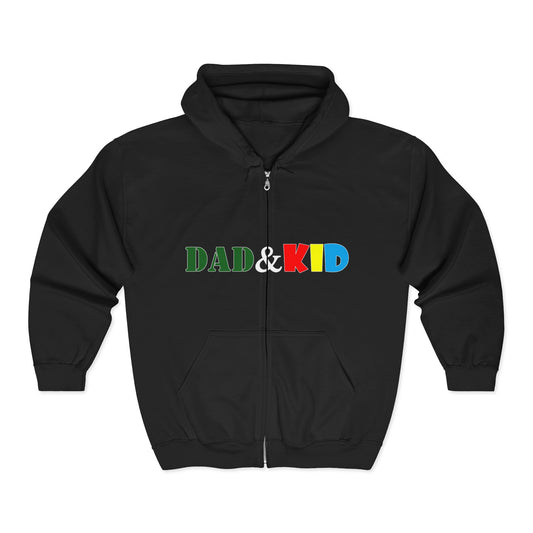 Dad & Kid Zip Hoodie — Matching Family Pullover for Father and Child