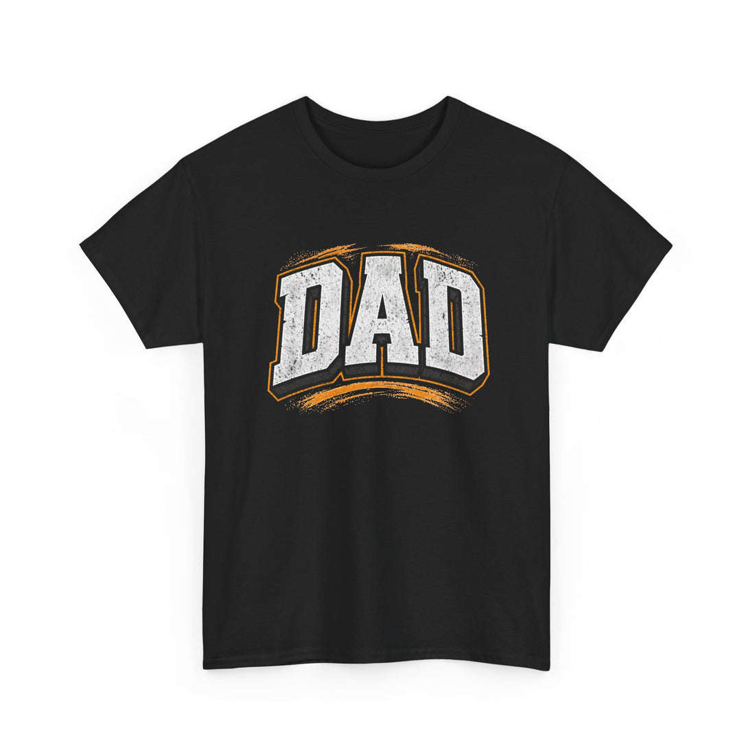 Dad Retro Varsity T-Shirt — Vintage White 'DAD' Tee for Father’s Day
