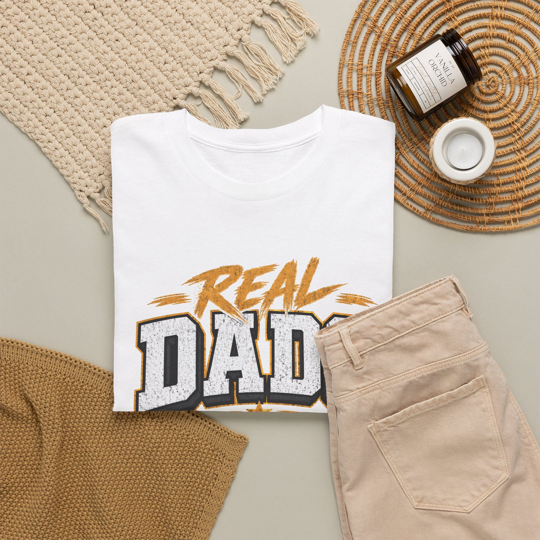 Real Dads Show Up T-Shirt — Fathers Day Graphic Tee for Proud Dads