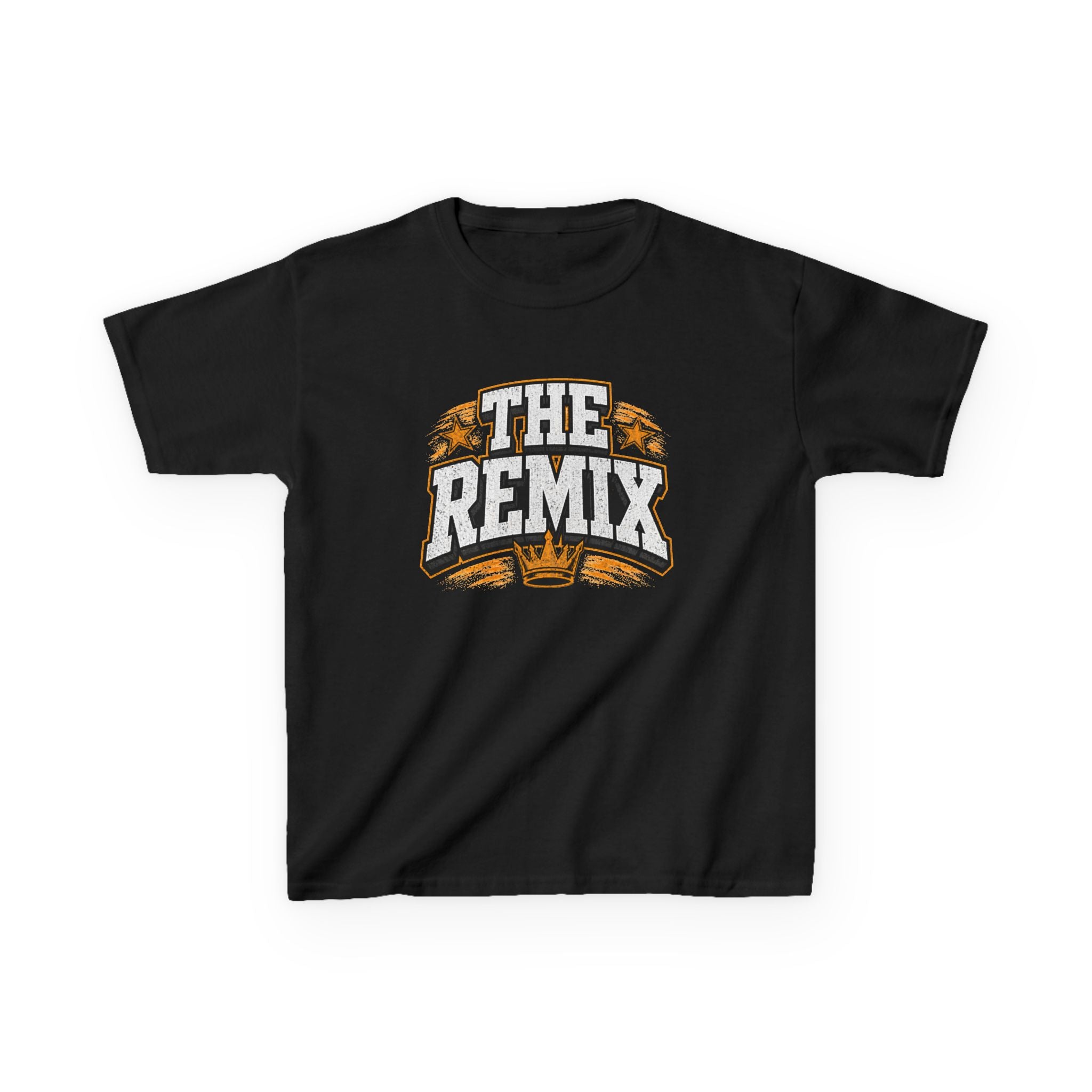 Youth Tee — The Remix Graphic Shirt with Crown & Stars