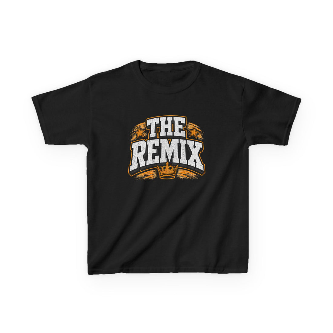 Youth Tee — The Remix Graphic Shirt with Crown & Stars