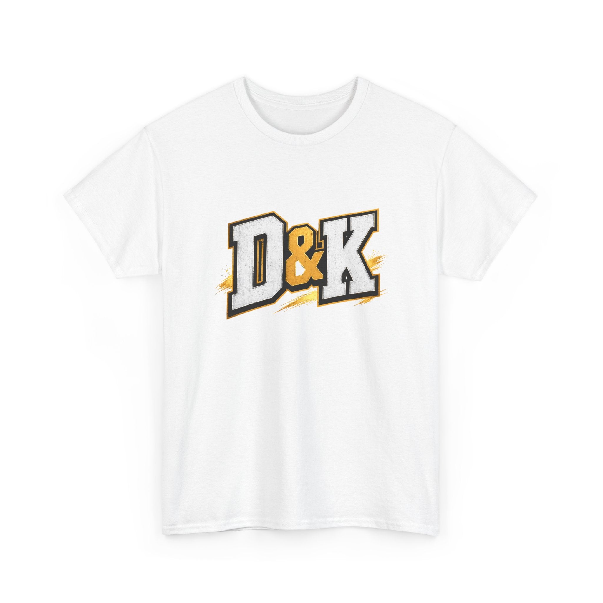 D & K Logo T-Shirt — Retro Athletic Lettering Tee