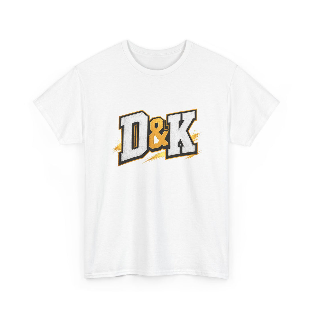 D & K Logo T-Shirt — Retro Athletic Lettering Tee