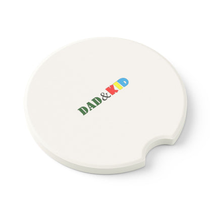Soapstone Car Coaster — DAD & KID Color Block Design