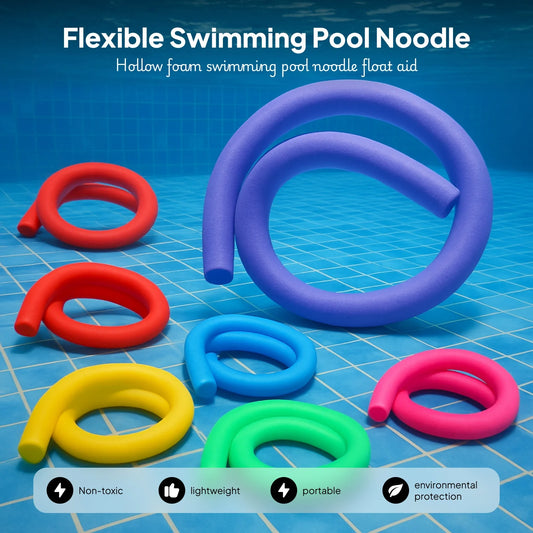 Swimming Pool Noodles Floating Flexible Howllow Aid Thick Foam Tube Swimming Sticks for Surfing Swimming Water Sports