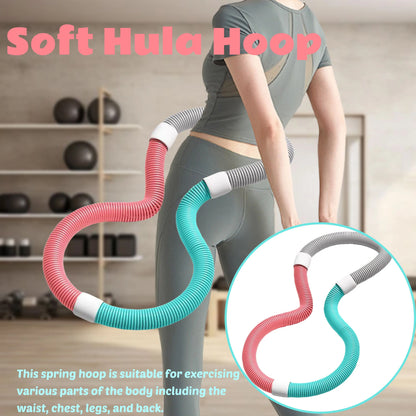 Slimming Body Flexible Hose Soft Spring Hula Hoop Weight Loss Training Abdominal Compression Weighted Portable Multiple Style
