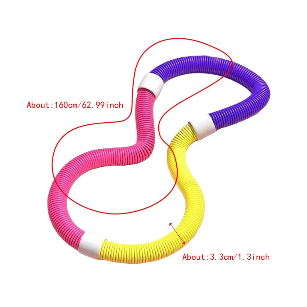 Slimming Body Flexible Hose Soft Spring Hula Hoop Weight Loss Training Abdominal Compression Weighted Portable Multiple Style