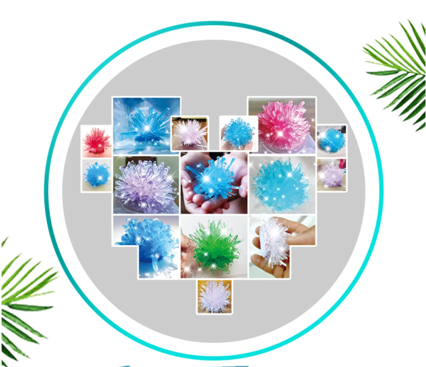 Crystal growing model, science kit, a variety of colors of crystal selection, educational STEM toys, gifts for boys and girls