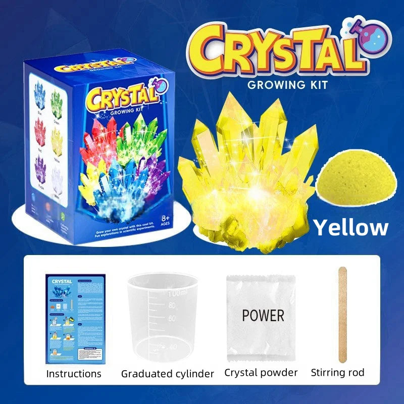 Crystal growing model, science kit, a variety of colors of crystal selection, educational STEM toys, gifts for boys and girls
