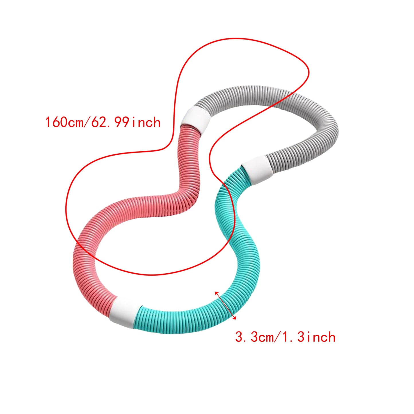 Slimming Body Flexible Hose Soft Spring Hula Hoop Weight Loss Training Abdominal Compression Weighted Portable Multiple Style