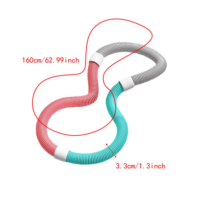 Slimming Body Flexible Hose Soft Spring Hula Hoop Weight Loss Training Abdominal Compression Weighted Portable Multiple Style