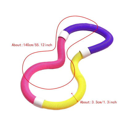 Slimming Body Flexible Hose Soft Spring Hula Hoop Weight Loss Training Abdominal Compression Weighted Portable Multiple Style