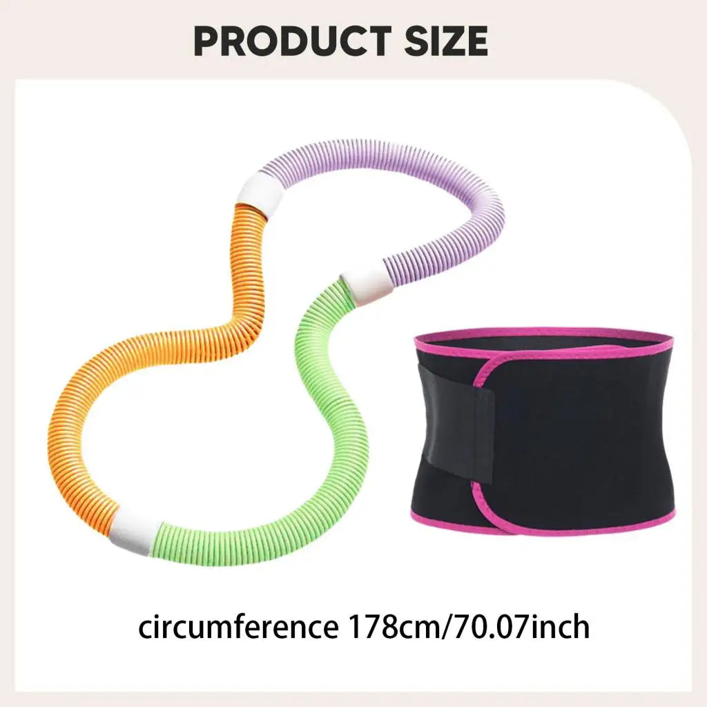 Slimming Body Flexible Hose Soft Spring Hula Hoop Weight Loss Training Abdominal Compression Weighted Portable Multiple Style