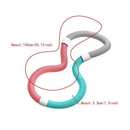 Slimming Body Flexible Hose Soft Spring Hula Hoop Weight Loss Training Abdominal Compression Weighted Portable Multiple Style