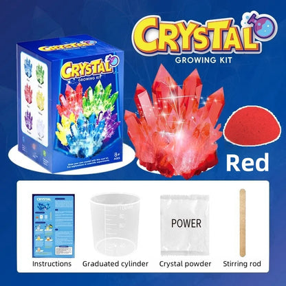 Crystal growing model, science kit, a variety of colors of crystal selection, educational STEM toys, gifts for boys and girls