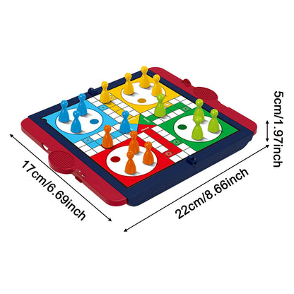 Board Games Ludo Set Party Game Parent Child Strategy Interaction with Foldable Board Games