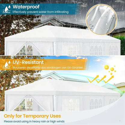 10x10/10x20/10x30 Party Tent Outdoor Canopy Tent with Removable Sidewalls, Waterproof Party Tents for Parties,Wedding Events,BBQ