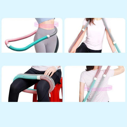 Slimming Body Flexible Hose Soft Spring Hula Hoop Weight Loss Training Abdominal Compression Weighted Portable Multiple Style