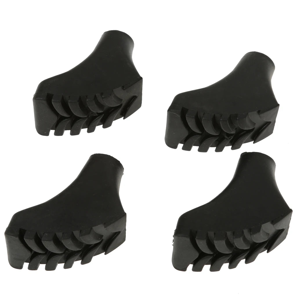 4x Walking Asphalt Pads Replacement Feet Walking Sticks Trekking Sticks Rubber Buffers