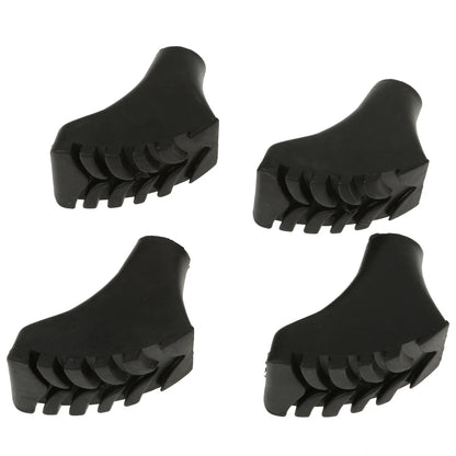 4x Walking Asphalt Pads Replacement Feet Walking Sticks Trekking Sticks Rubber Buffers