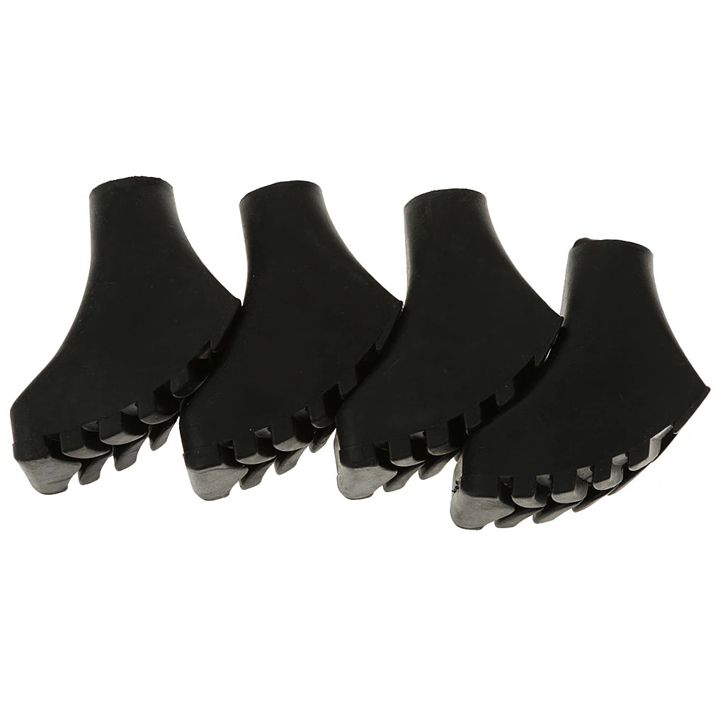 4x Walking Asphalt Pads Replacement Feet Walking Sticks Trekking Sticks Rubber Buffers