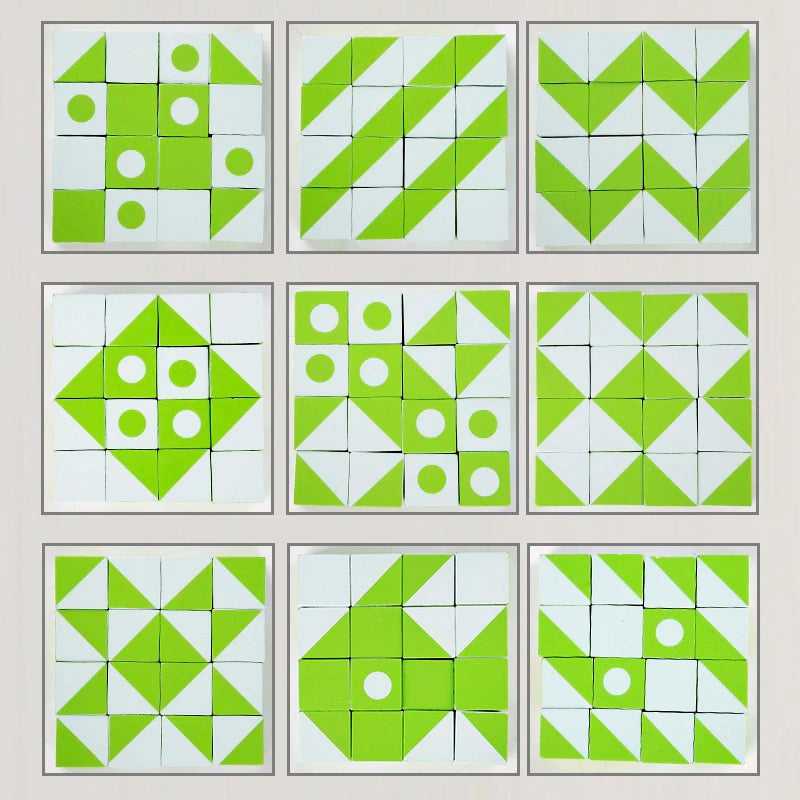 DIY Wooden Toys 3D Puzzle Space Thinking Imagination Logic Game Children's Math Educational Toys Board Games Gifts for Kids