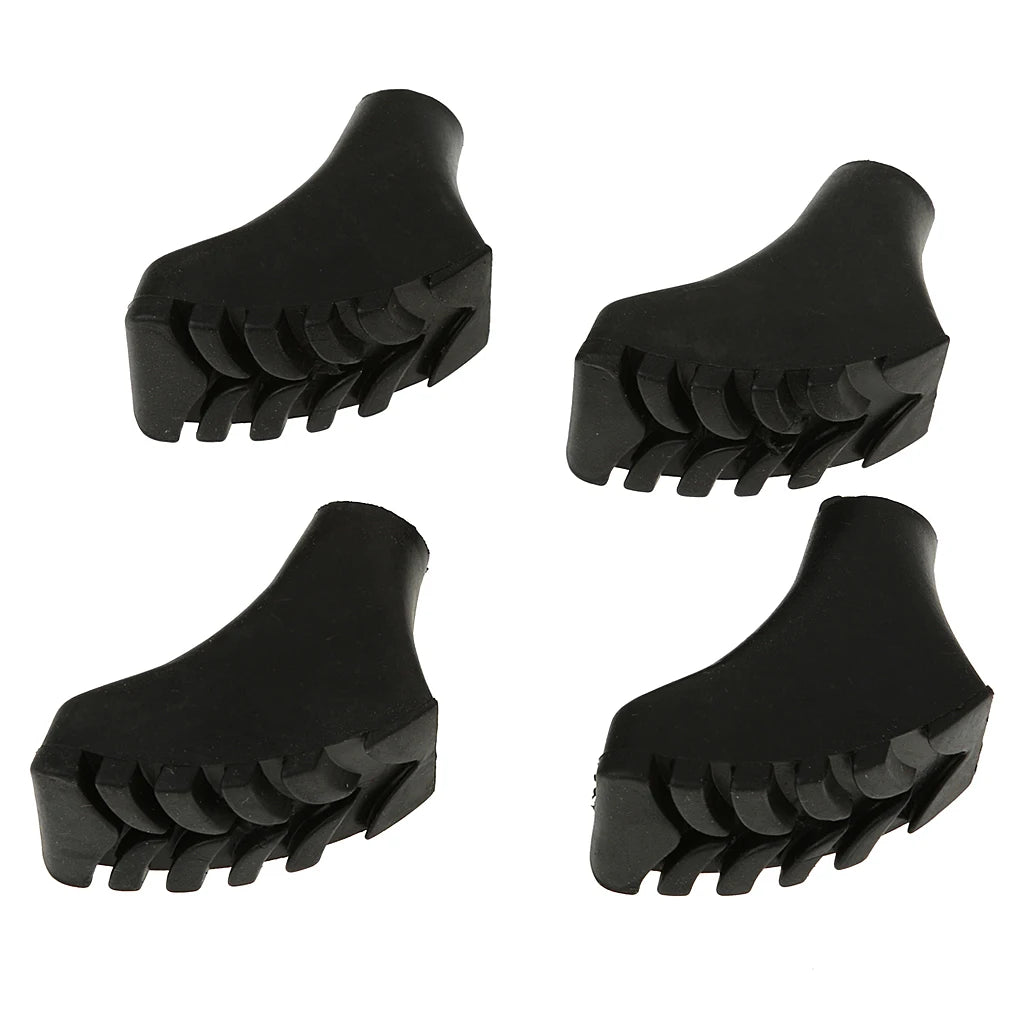4x Walking Asphalt Pads Replacement Feet Walking Sticks Trekking Sticks Rubber Buffers