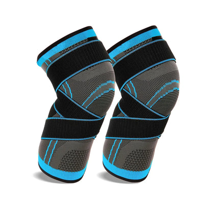 1/2PCS Sports Knee Pad Men Pressurized Bandagem Elastica Knee Pads Support Fitness Gear Basketball Volleyball Brace Protector