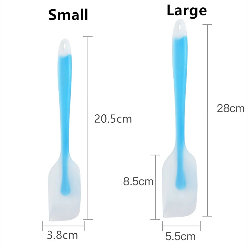 Silicone Baking Pastry Scraper Spatula Non-Stick Cake Scraper Cream Butter Spatula Heat-Resistant Kitchen Baking Pastry Tools
