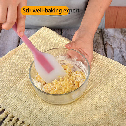 Silicone Baking Pastry Scraper Spatula Non-Stick Cake Scraper Cream Butter Spatula Heat-Resistant Kitchen Baking Pastry Tools