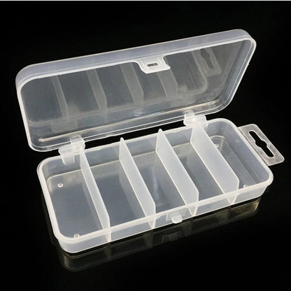 1pcs Transparent Plastic Storage Box Fishing Lure or Fishhook Spoon Hook Bait Jewelry Container Fish Tackle Boxes