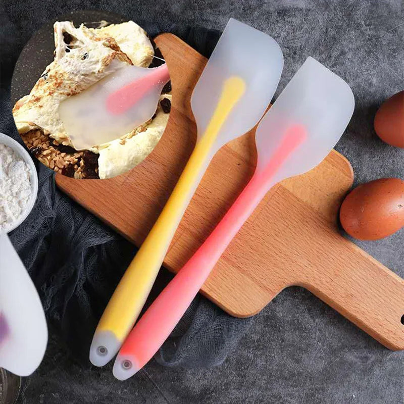 Silicone Baking Pastry Scraper Spatula Non-Stick Cake Scraper Cream Butter Spatula Heat-Resistant Kitchen Baking Pastry Tools