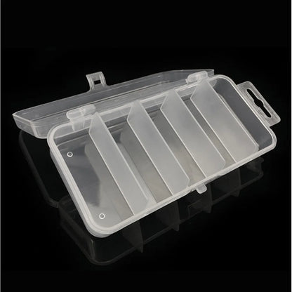 1pcs Transparent Plastic Storage Box Fishing Lure or Fishhook Spoon Hook Bait Jewelry Container Fish Tackle Boxes
