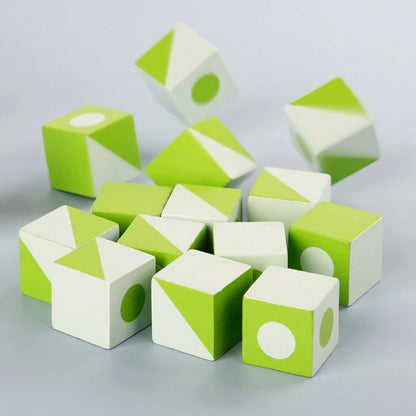 DIY Wooden Toys 3D Puzzle Space Thinking Imagination Logic Game Children's Math Educational Toys Board Games Gifts for Kids