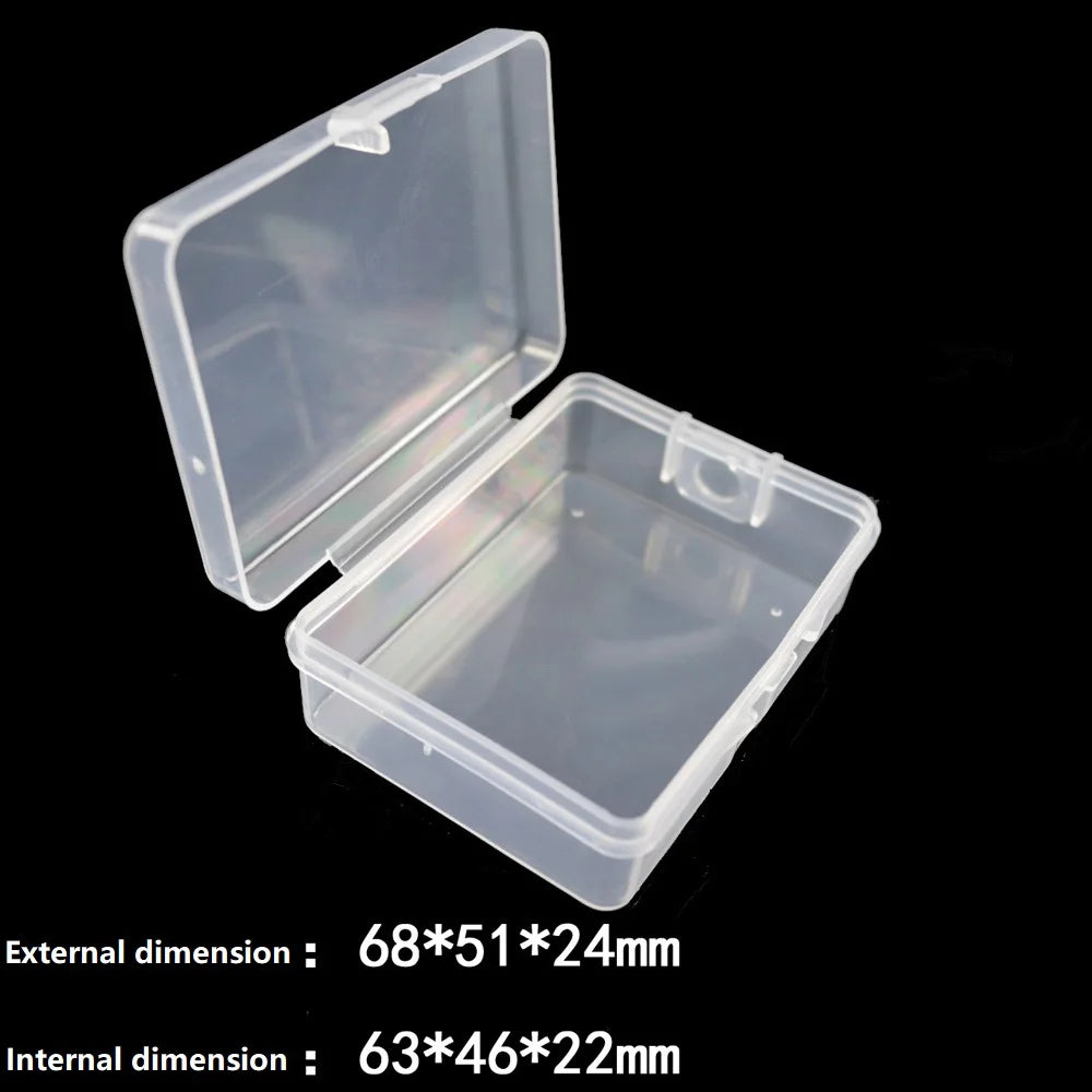 1pcs Transparent Plastic Storage Box Fishing Lure or Fishhook Spoon Hook Bait Jewelry Container Fish Tackle Boxes