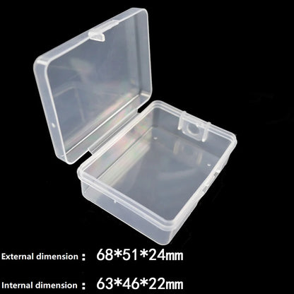 1pcs Transparent Plastic Storage Box Fishing Lure or Fishhook Spoon Hook Bait Jewelry Container Fish Tackle Boxes