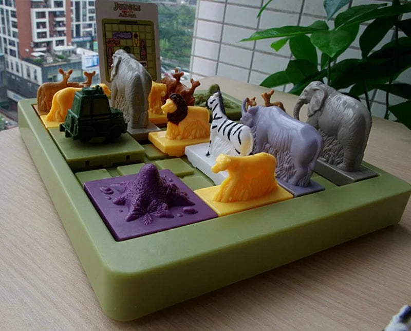 Jungle Escape Space Logic Thinking Reasoning Huarong Road Problem Solving children board game