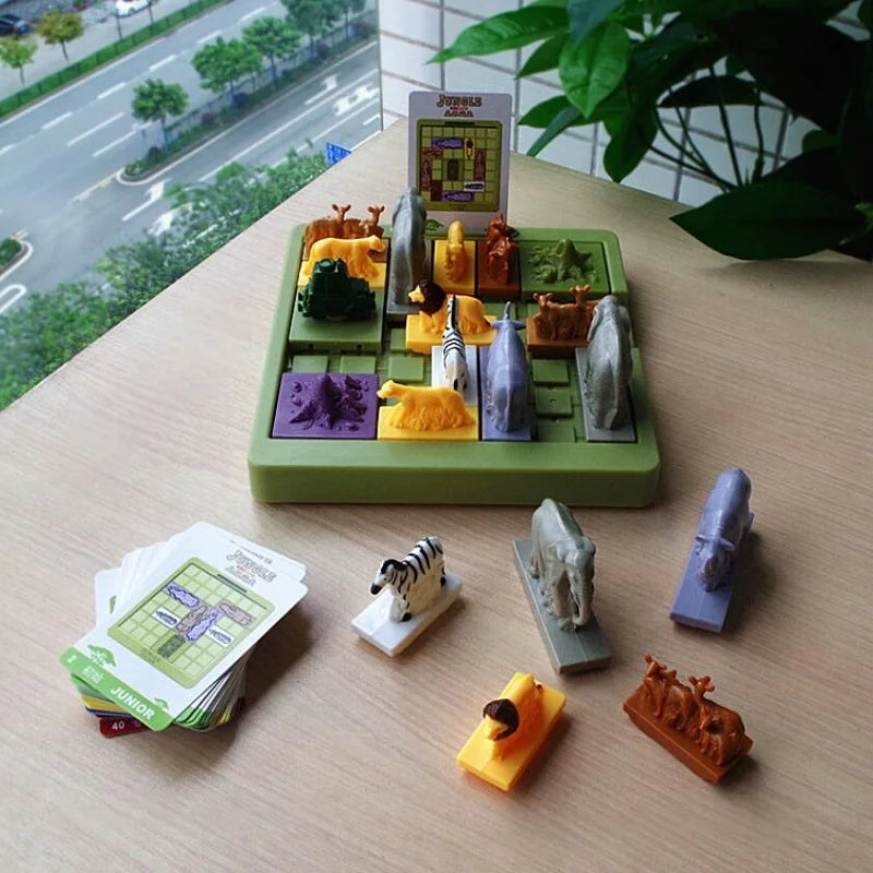 Jungle Escape Space Logic Thinking Reasoning Huarong Road Problem Solving children board game