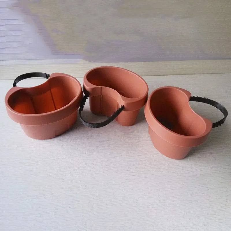 3 Pc/Lot Unique Gutter Downspout Garden Flower Pot Drain Pipe Flower Pots Tubs Drain Pipe Garden Planters