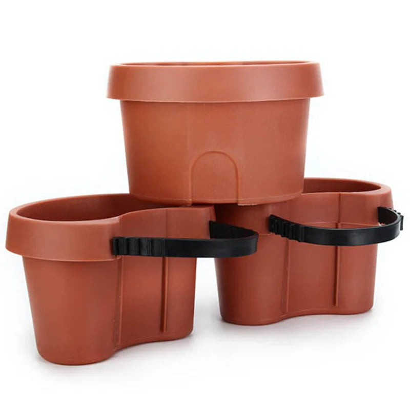 3 Pc/Lot Unique Gutter Downspout Garden Flower Pot Drain Pipe Flower Pots Tubs Drain Pipe Garden Planters
