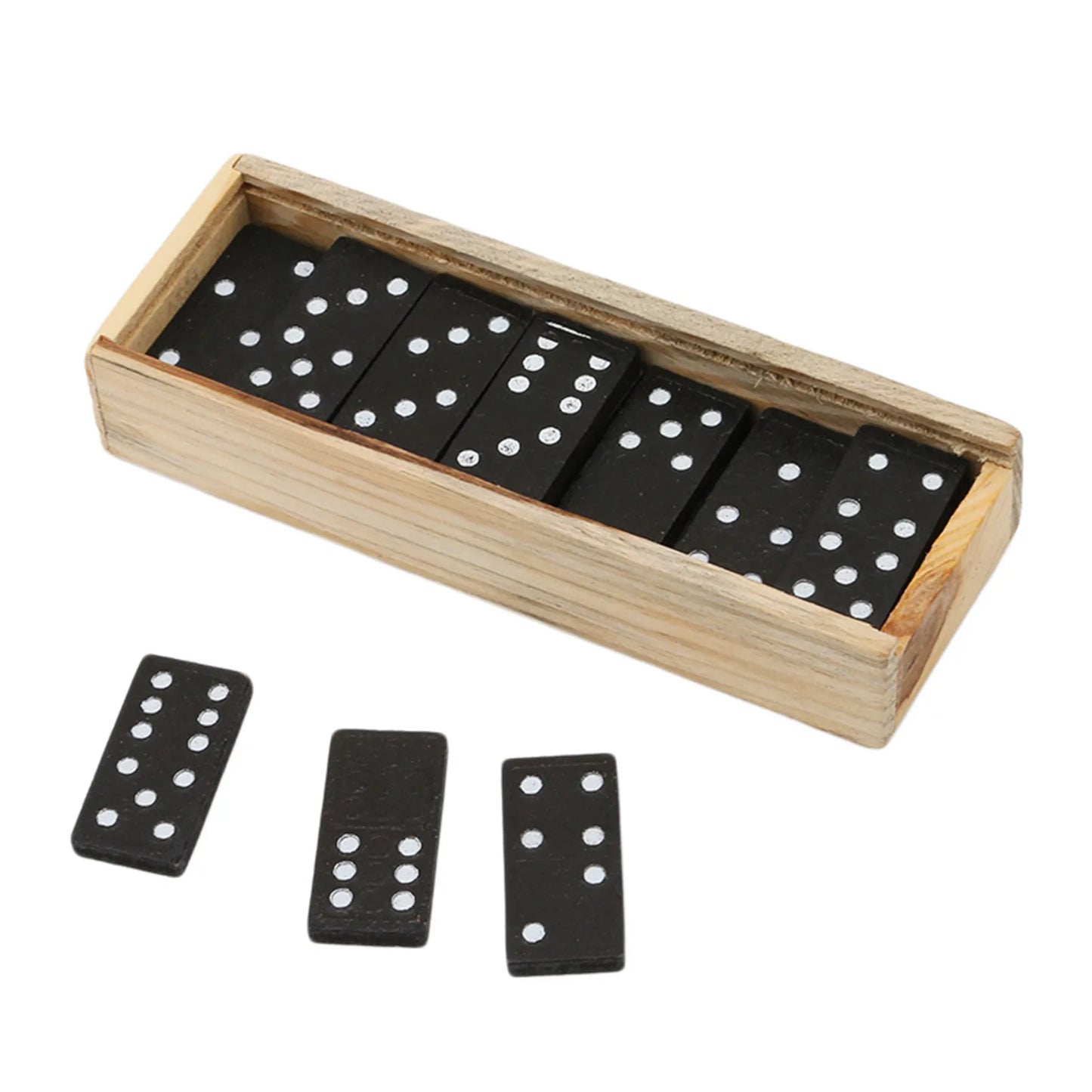 28pcs Wooden Domino Board Game Teaching Aids Table Game Domino Toys Kid Children Educational Toys For Children Gifts Dominoes