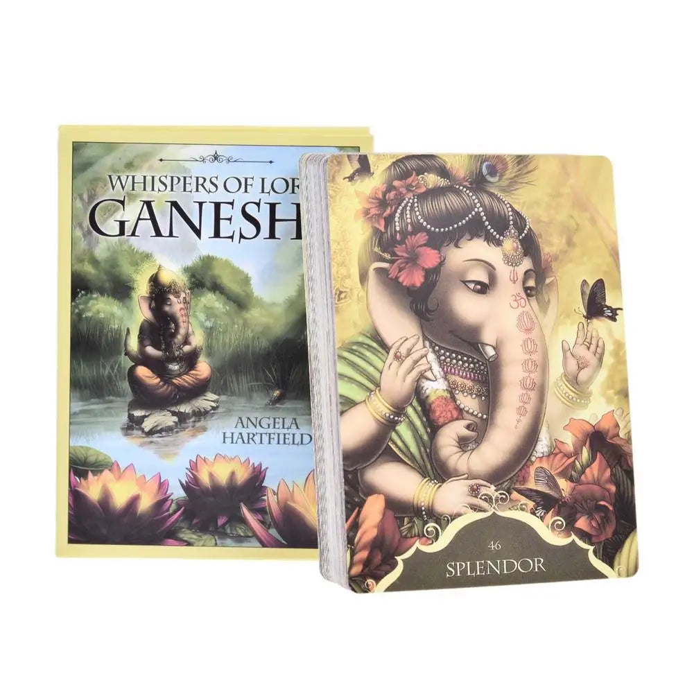 New Tarot Cards Whispers Of Lord Ganesha Oracle Tarot Table Game English Divination Tarot Family Party Playing Cards