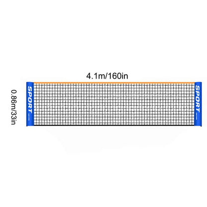 Portable Pickleball Net & Badminton Net Easy Setup Volleyball Net Proper Badminton Net Size Weatherproof Durable Easy Assembly