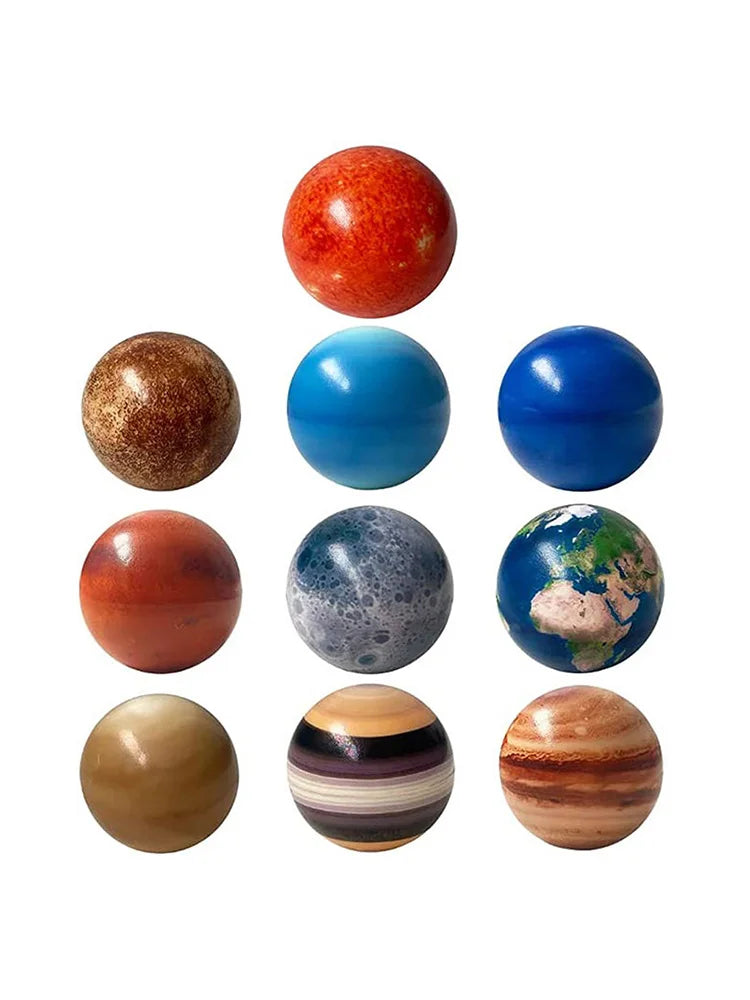 Solar System Stress Ball For Kids And Adult 10 Piece With Mesh Storing Bag Anti Stress Solar Planets Balls (Planet Balls)