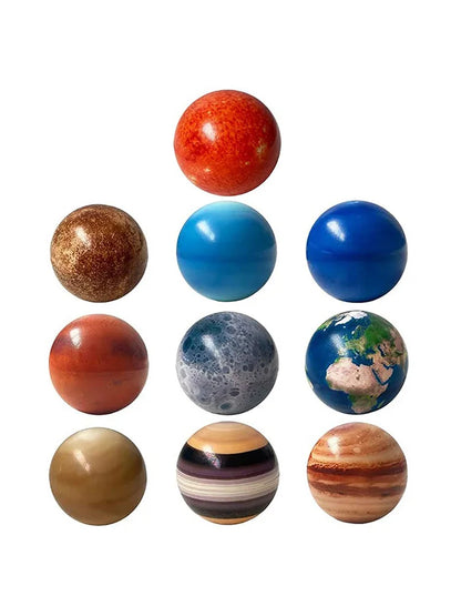 Solar System Stress Ball For Kids And Adult 10 Piece With Mesh Storing Bag Anti Stress Solar Planets Balls (Planet Balls)