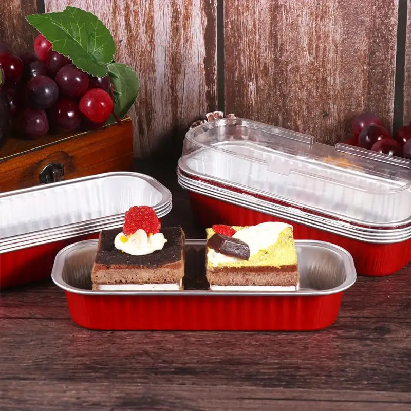 Foil Pans Bread Pan Baking Loaf Disposable Aluminum Box Mold Cake Molds Dessert Boxes Tins Lasagna Bakewares