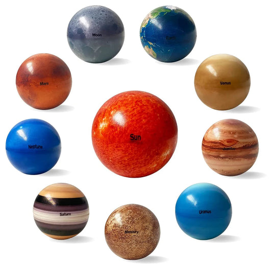 Solar System Stress Ball For Kids And Adult 10 Piece With Mesh Storing Bag Anti Stress Solar Planets Balls (Planet Balls)