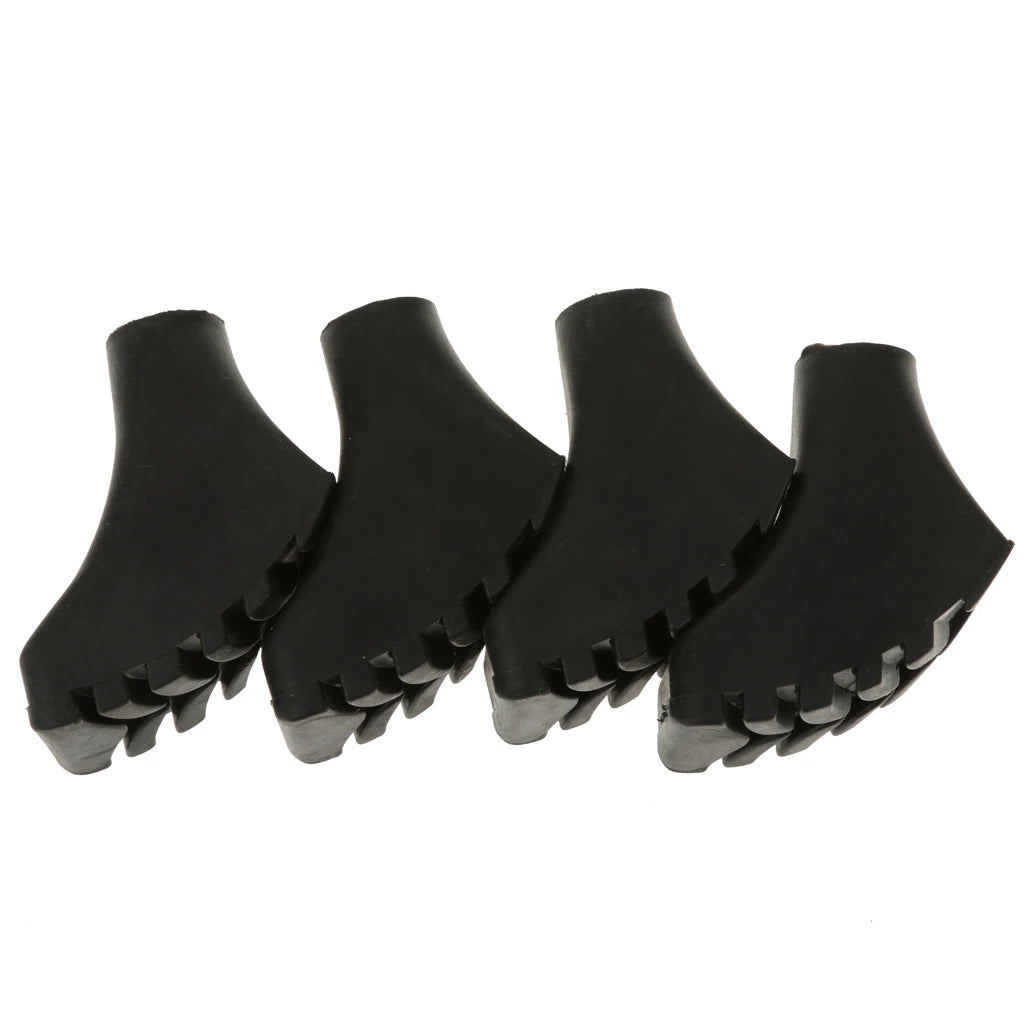 4x Walking Asphalt Pads Replacement Feet Walking Sticks Trekking Sticks Rubber Buffers