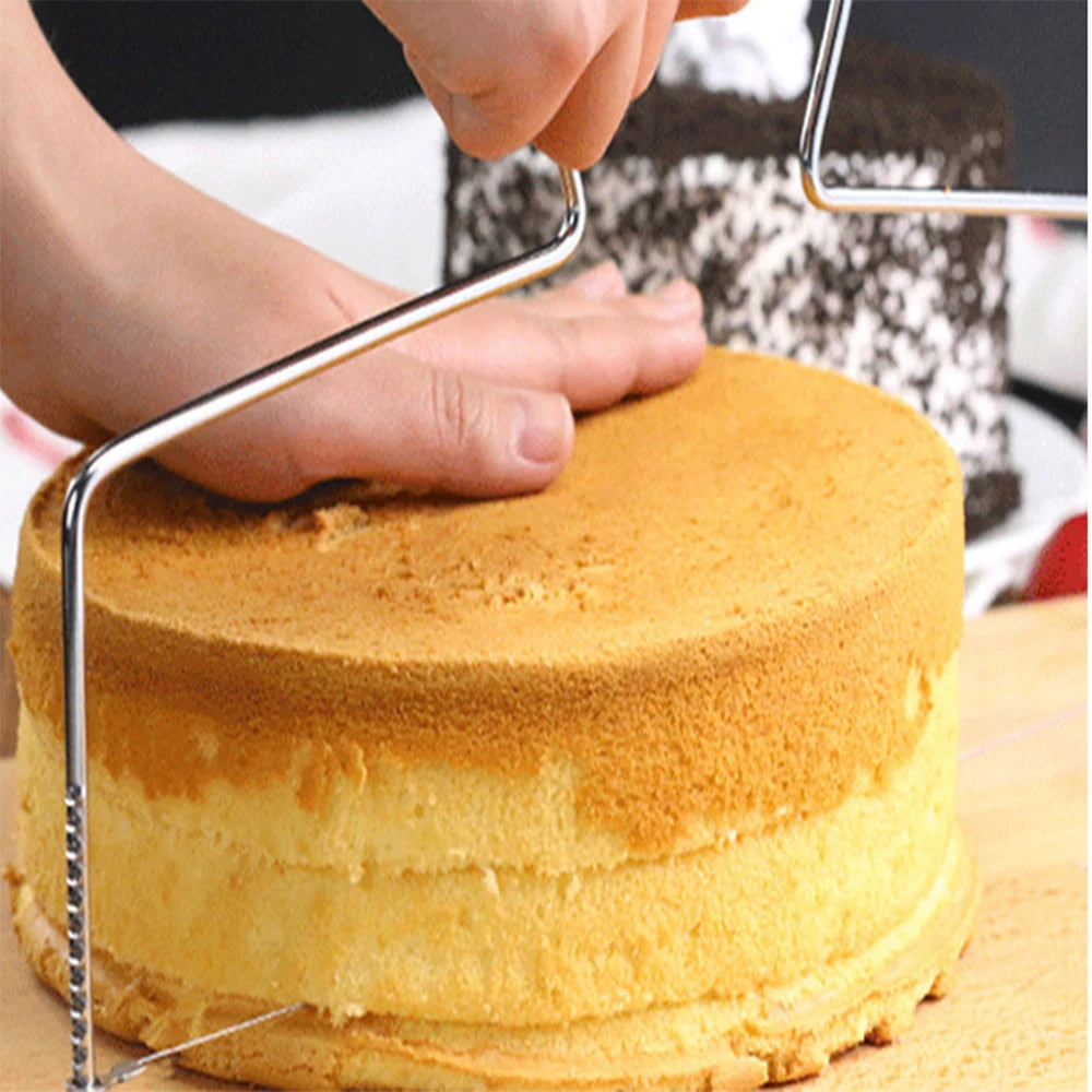 Cake Decorating Tools-1Pc Adjustable Double Layer Stainless Steel Cake Slicer Kitchen Accessories,Pastry And Bakery Accessories