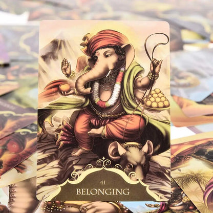 New Tarot Cards Whispers Of Lord Ganesha Oracle Tarot Table Game English Divination Tarot Family Party Playing Cards